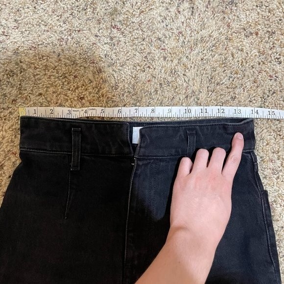 Reformation Size 26 Kayo High & Skinny Erie Black Wash Jeans no belt - Picture 12 of 14